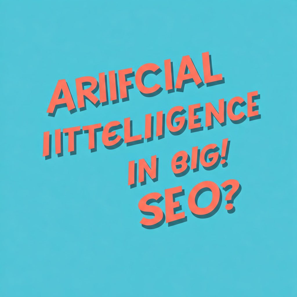 Prompt: stwórz grafikę do słów: Sztuczna inteligencja w SEO.